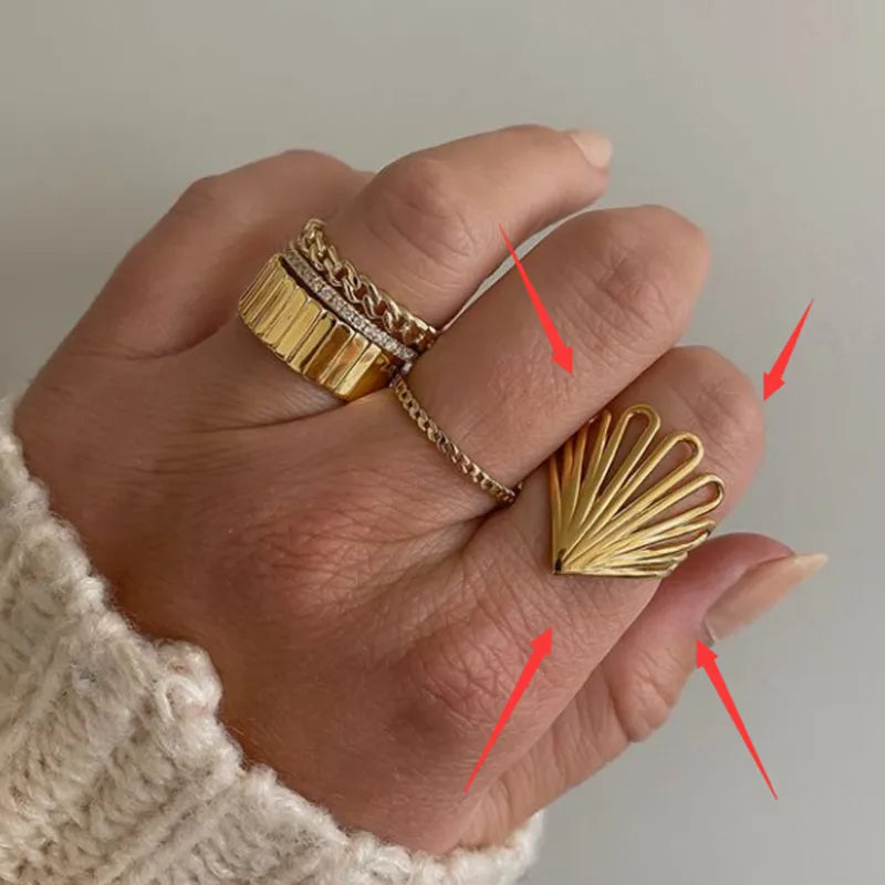 18K Gold Plated Titanium Steel Peacock Ring