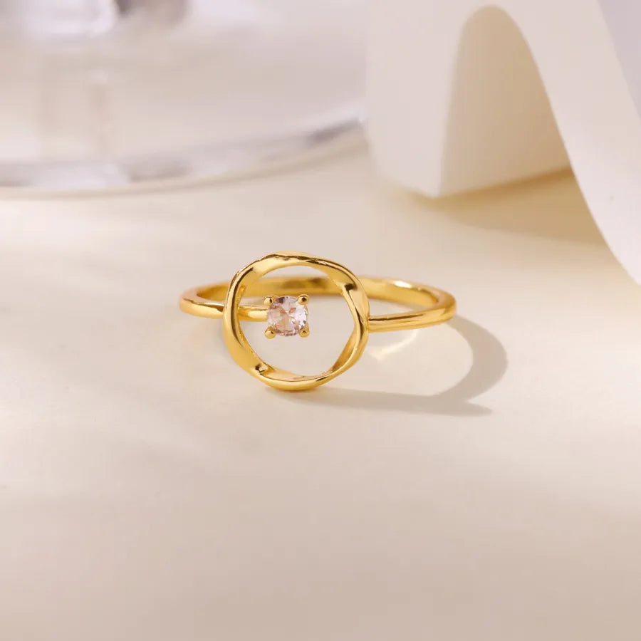 Elegant Open Ring with Pearl & Bird Design