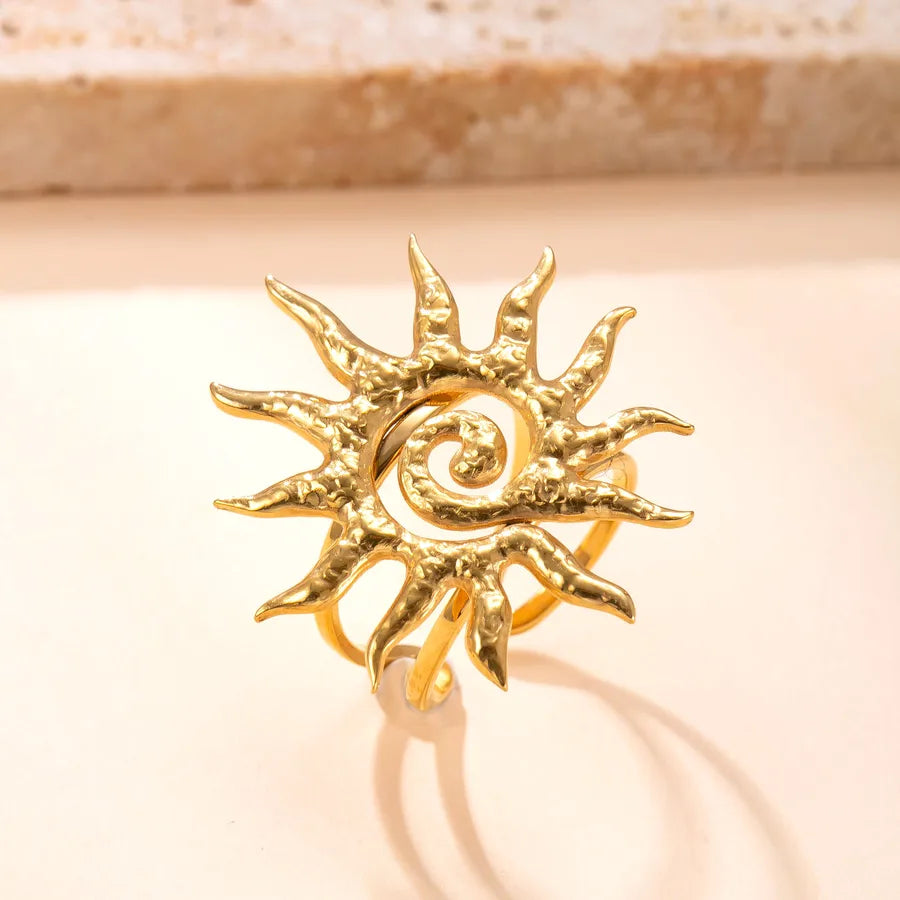 Geometric Stainless Steel Open Ring Average Size YYJZ762