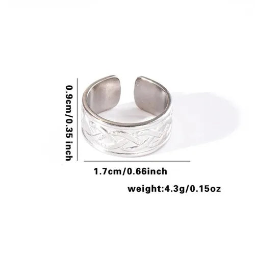 Titanium Steel Fish Tail Ring for Women