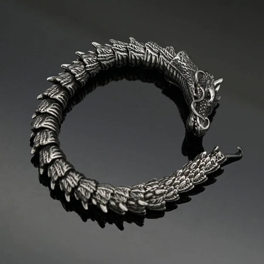 Men's Dragon Skull Titanium Steel Bracelet