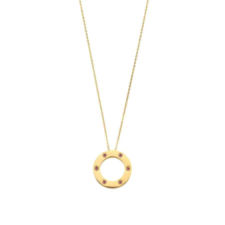 18K Gold Star Pendant Necklace for Women