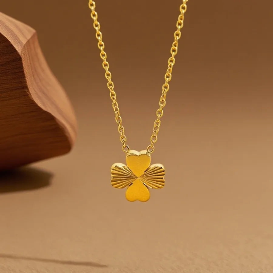 Titanium Steel Heart Pendant Necklace