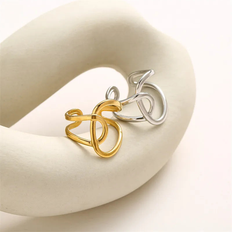 Titanium Steel Bulb-Shaped Adjustable Ring