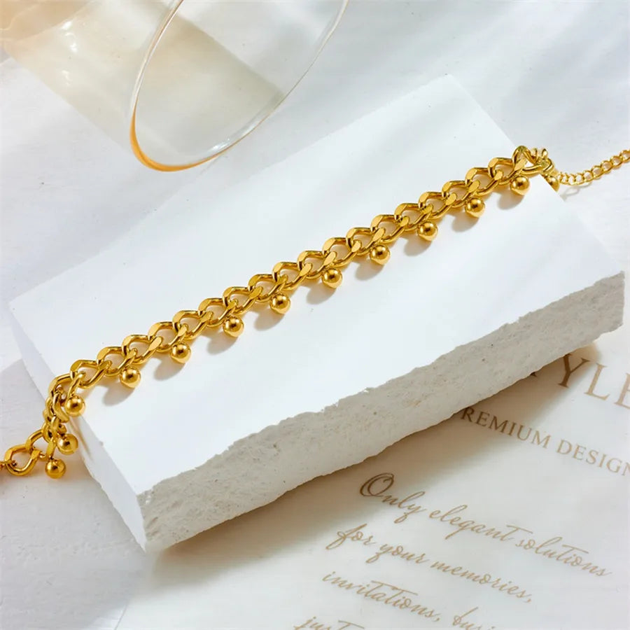 18K Gold Plated Stainless Steel Chain Set