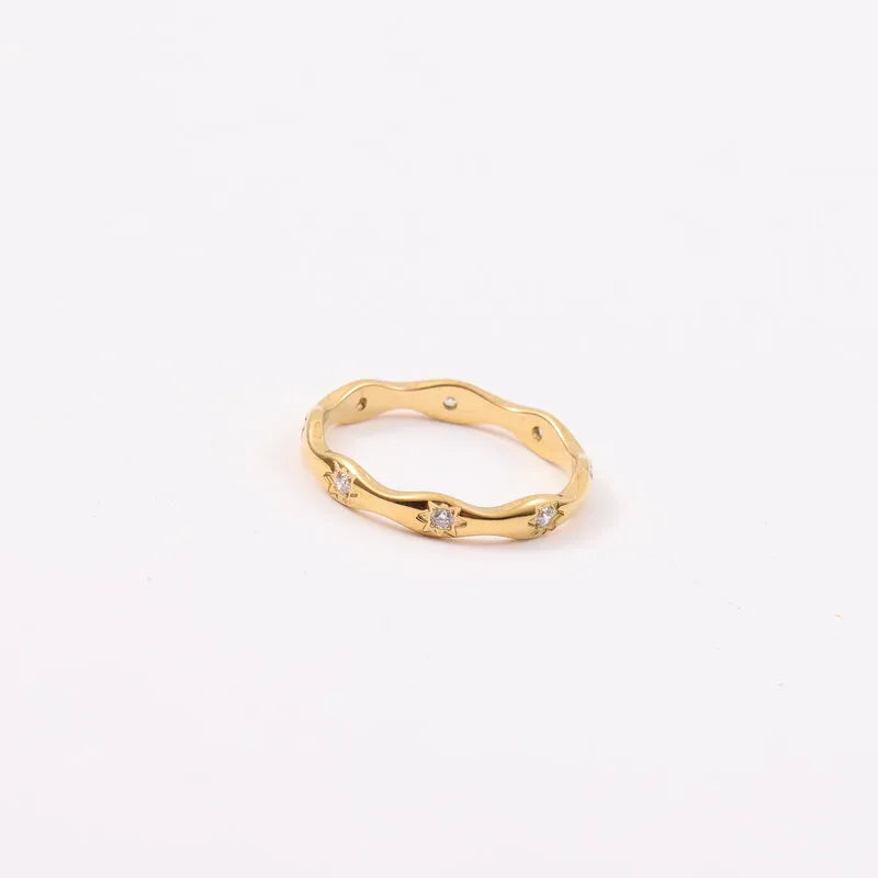 18K Gold Plated Geometric Diamond Bracelet