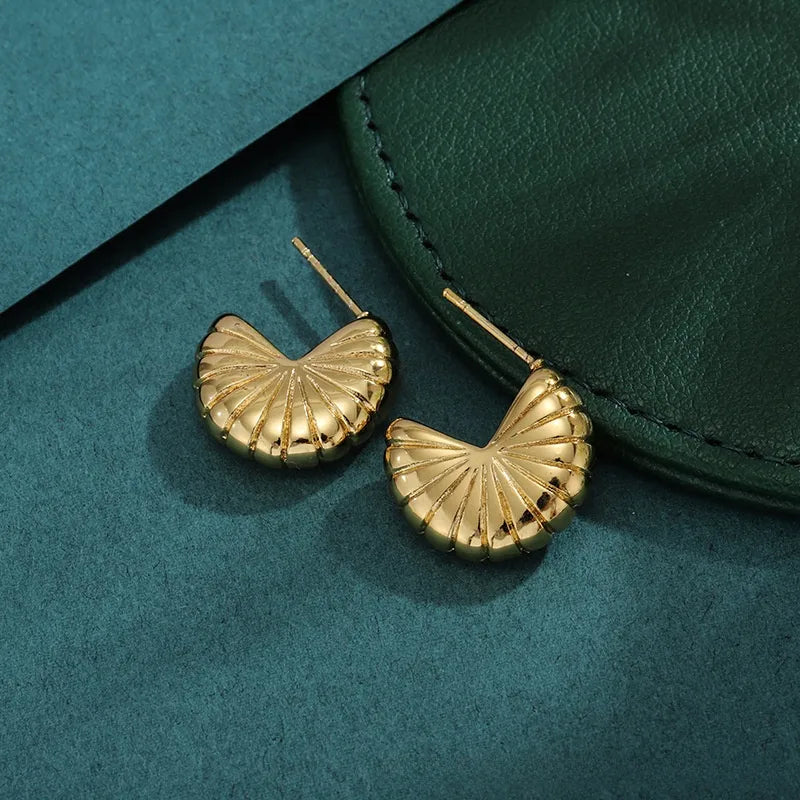 Bold Titanium Steel Large Hoop Earrings ES026