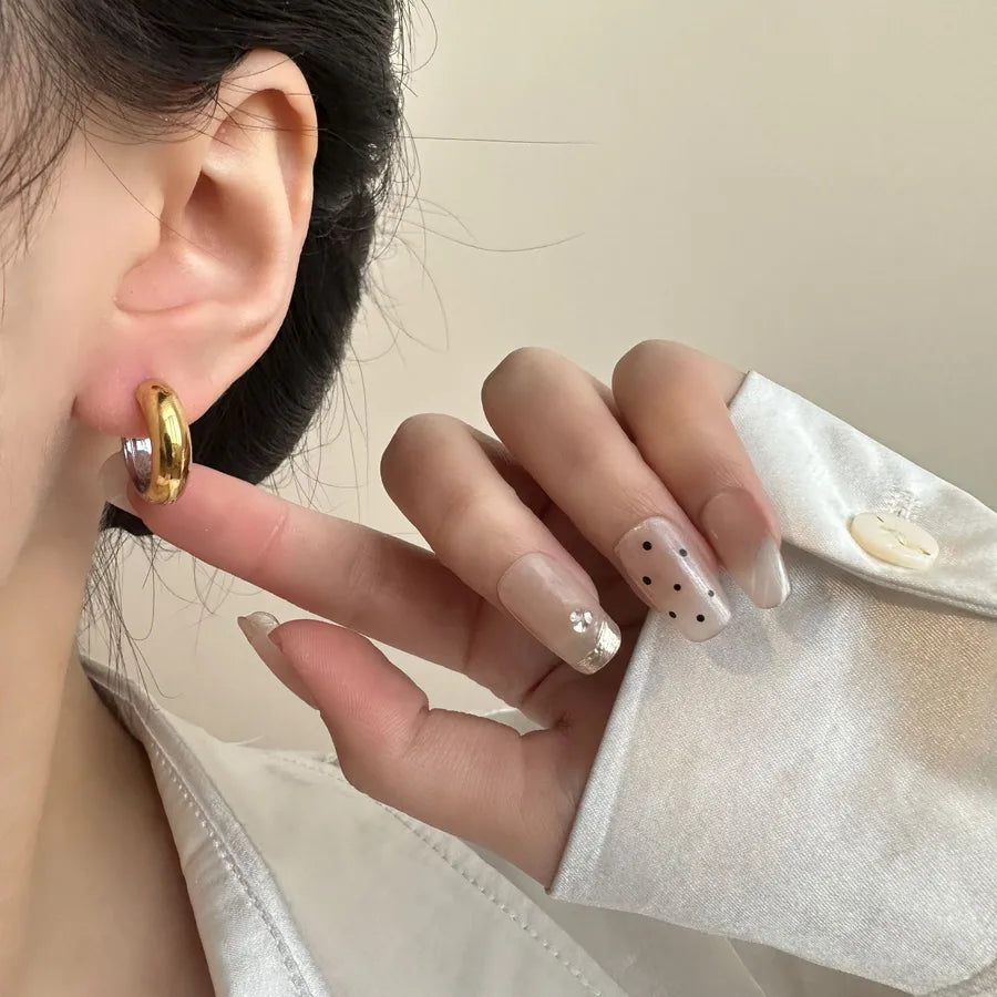 Luxury Titanium Steel Geometric Earrings