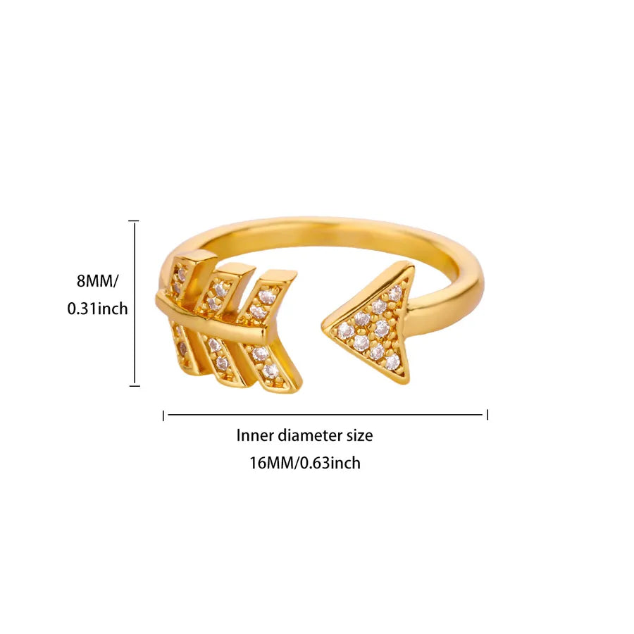 18K Gold Plated Adjustable Starry Snake Ring JZ8435G