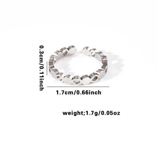 Titanium Steel Fish Tail Ring for Women