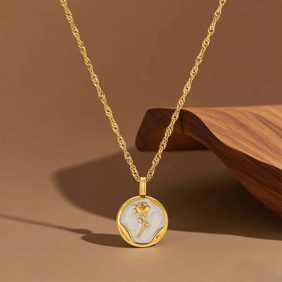 Titanium Steel Heart Pendant Necklace