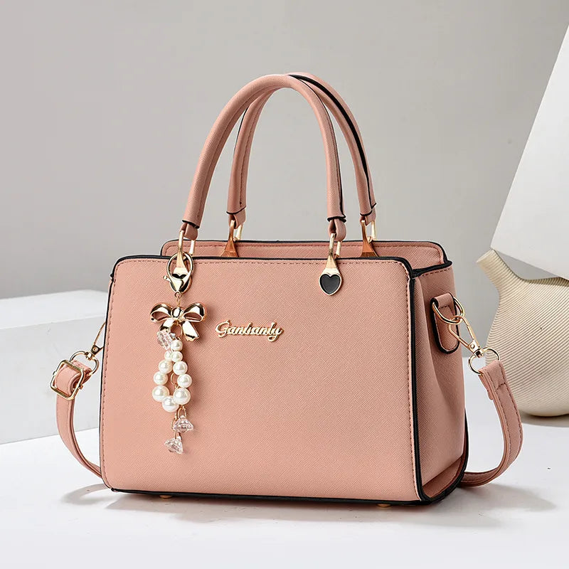Elegant PU Leather Square Shoulder Bag