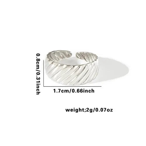 Titanium Steel Fish Tail Ring for Women