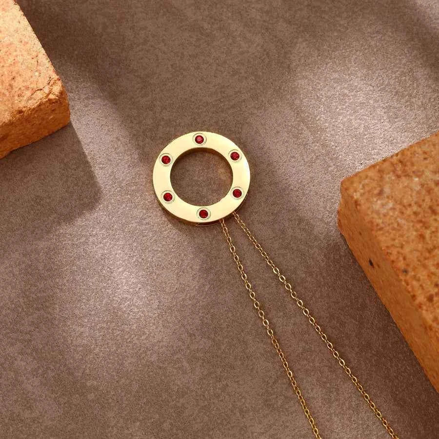 18K Gold Star Pendant Necklace for Women