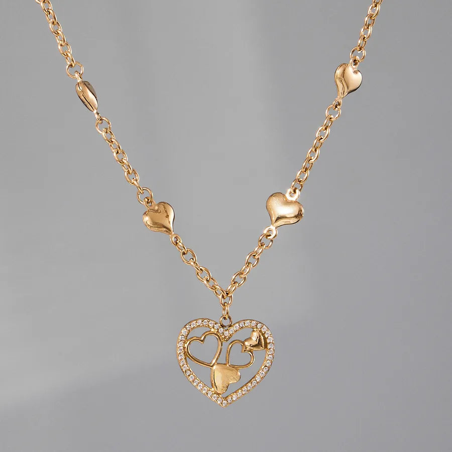 18K Gold PVD Geometric Stainless Steel Necklace