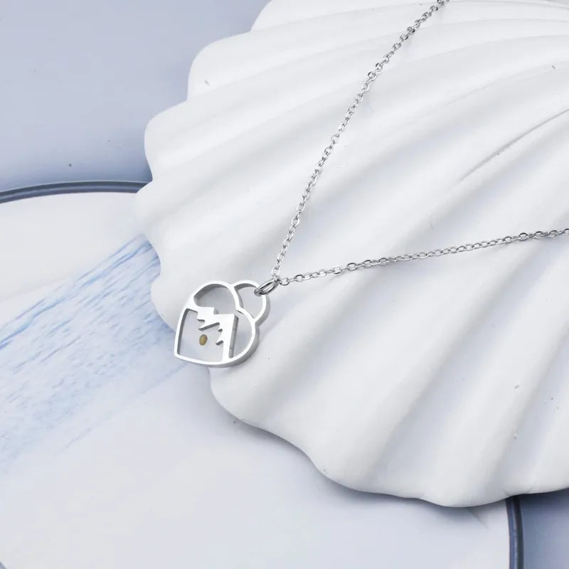 Mustard Seed Heart Necklace – Stainless Steel