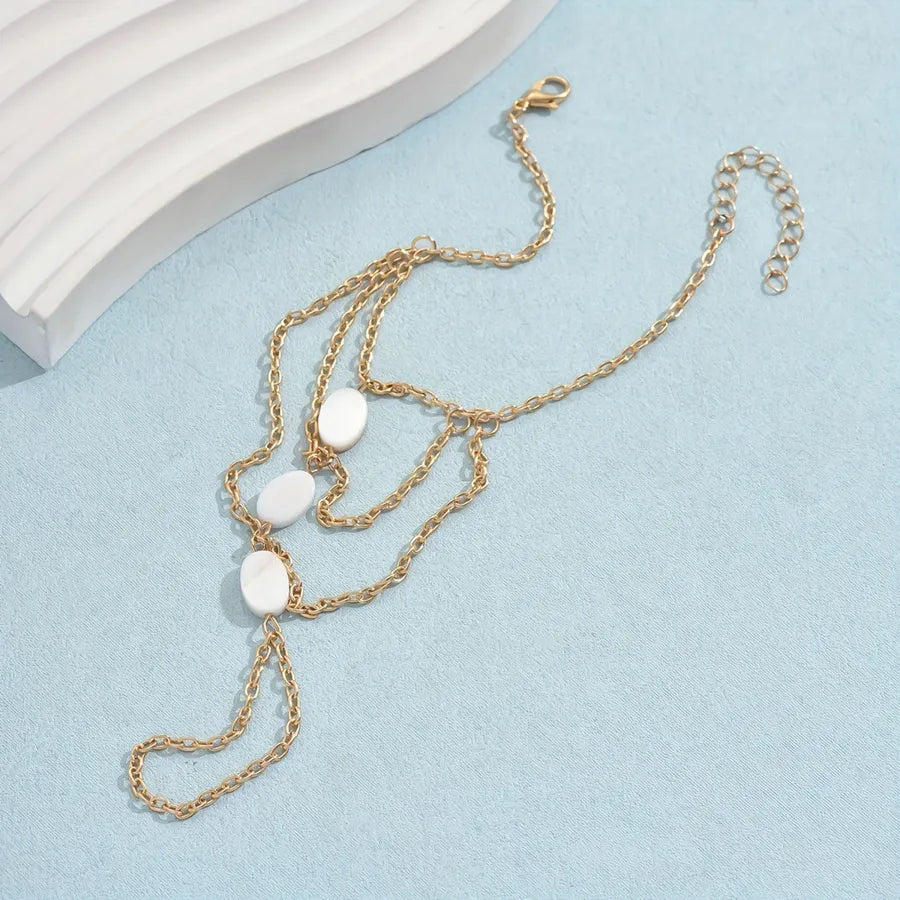 Shell Mesh Finger Bracelet for Women