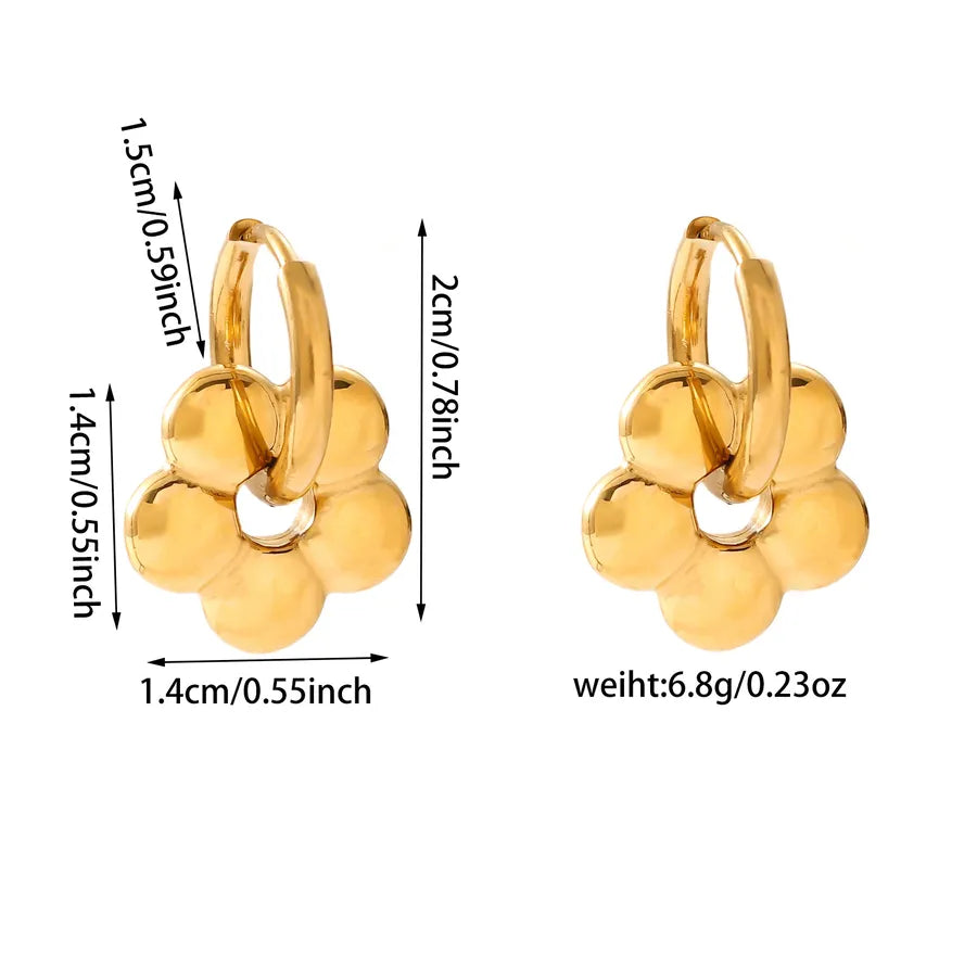 18K Gold Plated Heart Earrings – Vintage Style RFE211