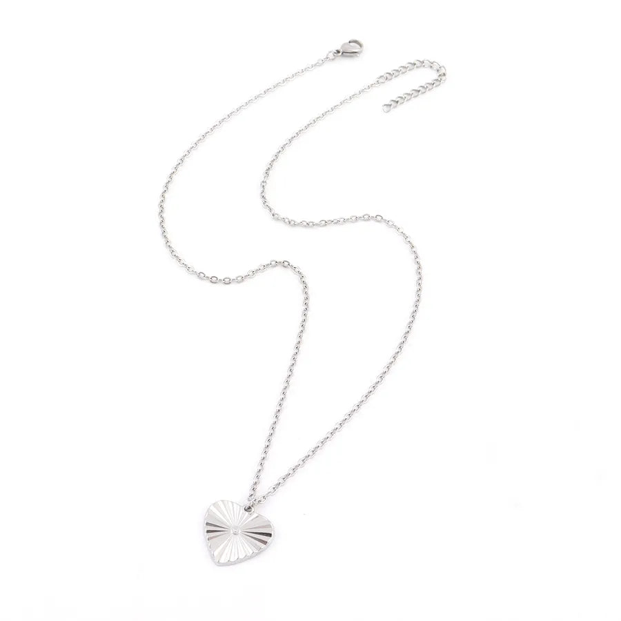 18K Gold Plated Heart Pendant Necklace