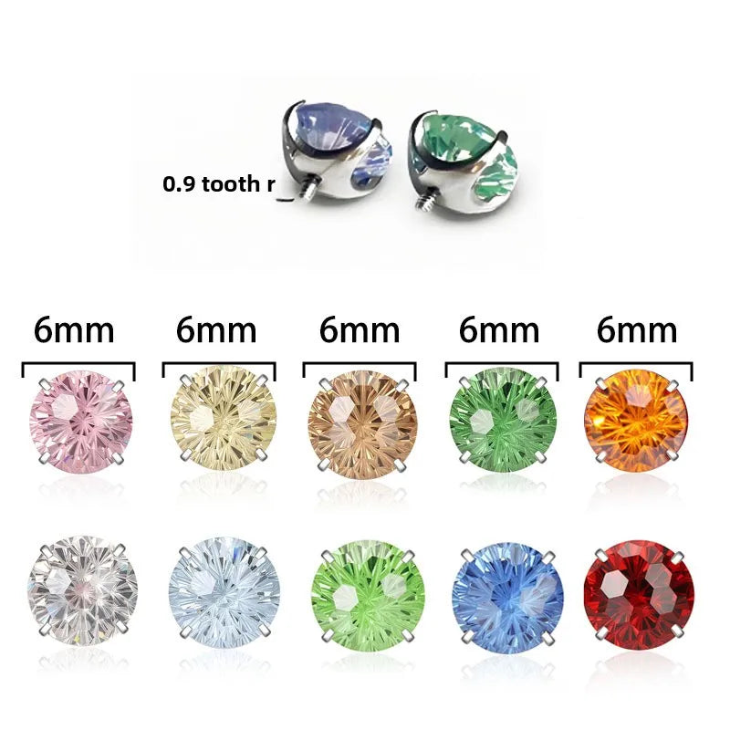 Titanium Geometric Lightning Ear Studs – 5 Pack