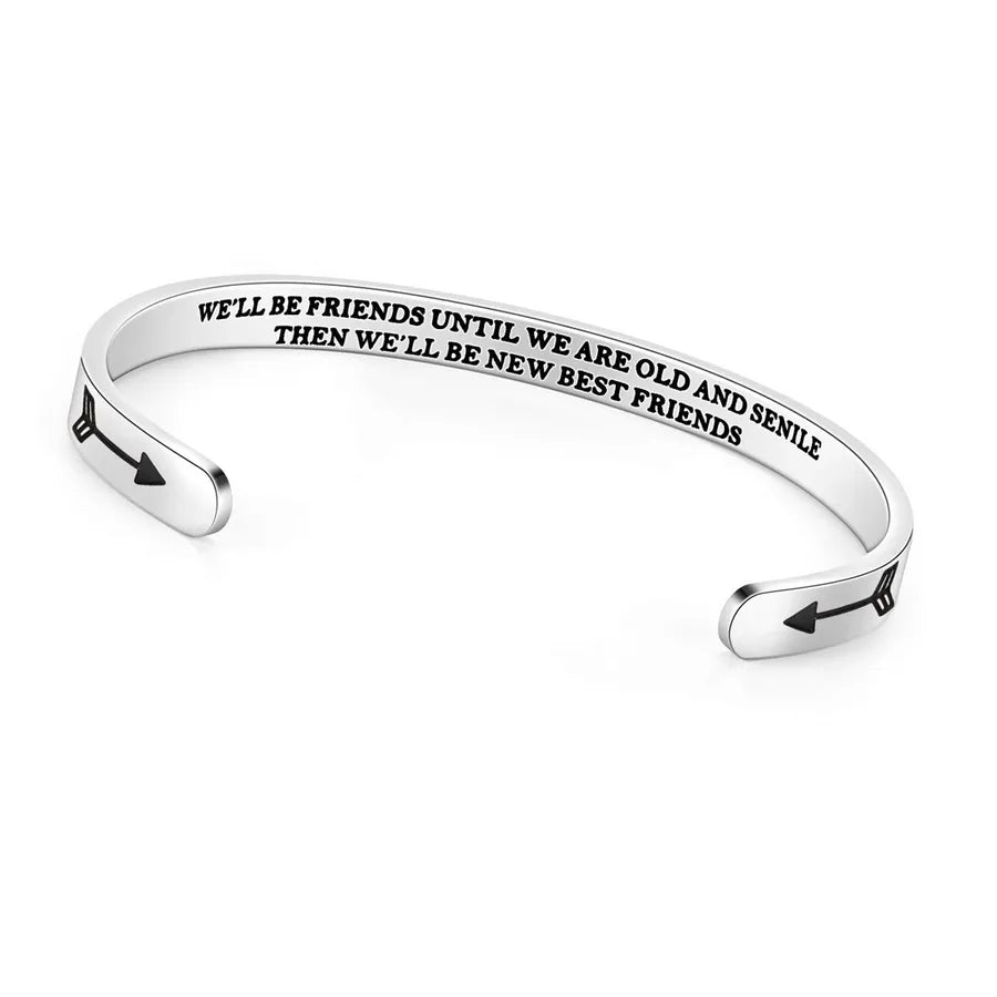 Retro Heart Stainless Steel Bangle