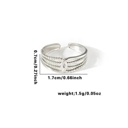 Titanium Steel Fish Tail Ring for Women