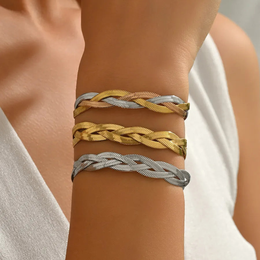 Elegant Woven Chain Bracelet for Women