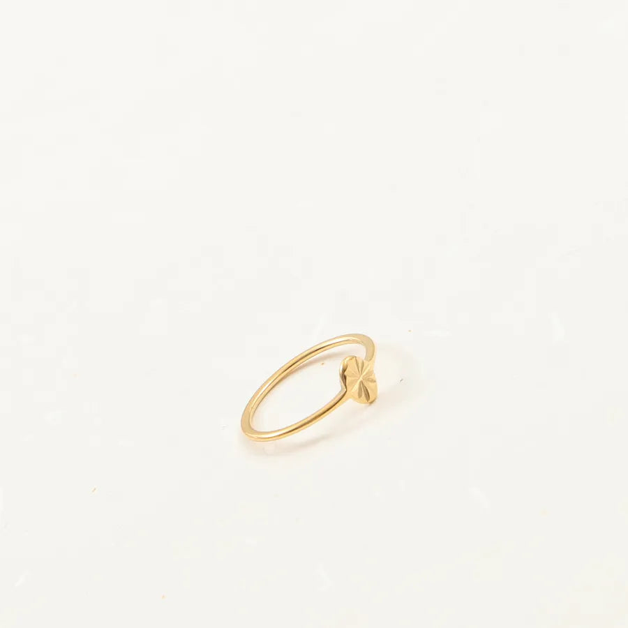 18K Gold Plated Titanium Steel Ring for Women