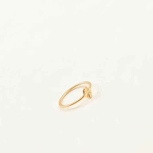 18K Gold Plated Titanium Steel Ring for Women