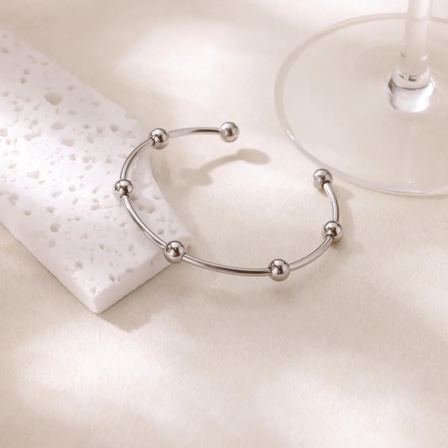 18K Gold Plated Stainless Steel Open Bangle