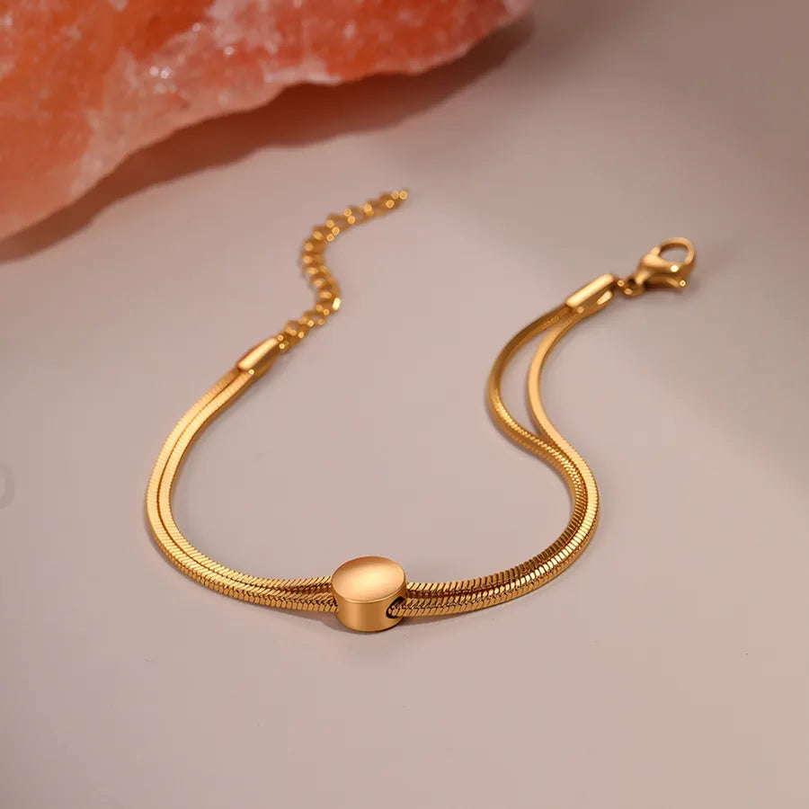18K Gold Plated Snake Chain Bracelet