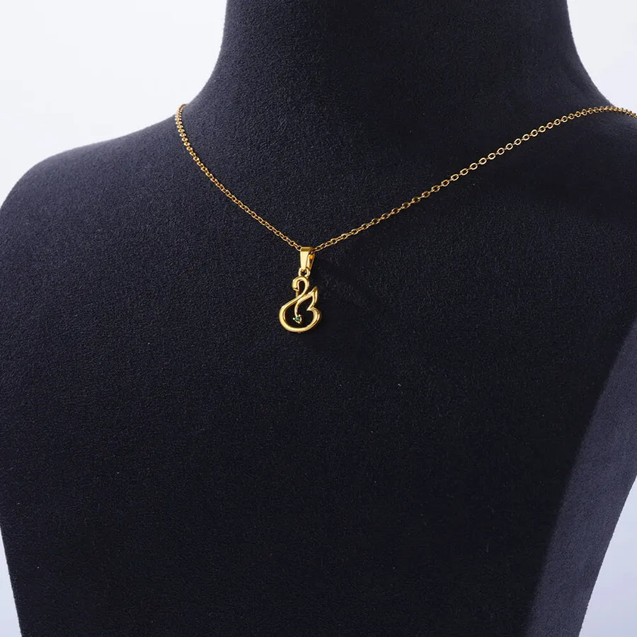 18K Gold PVD Geometric Pendant Necklace