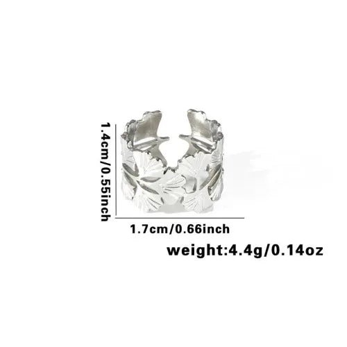 Titanium Steel Fish Tail Ring for Women
