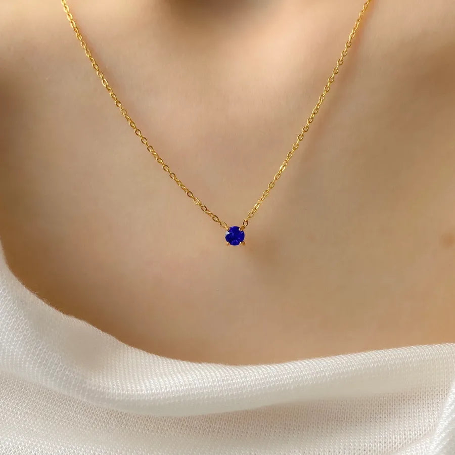 18K Gold Plated Geometric Titanium Steel Necklace