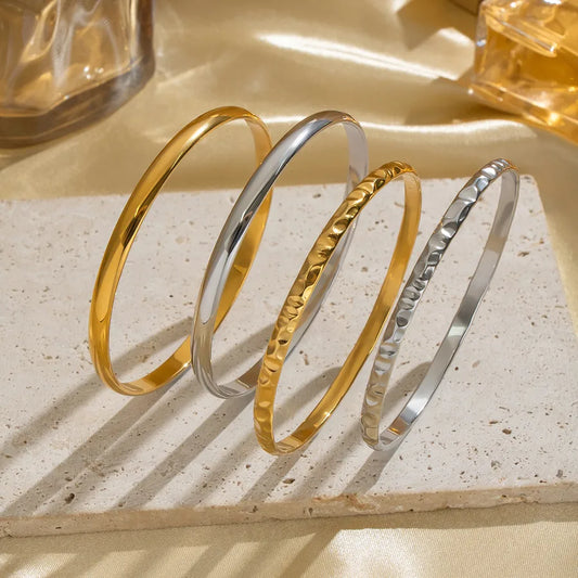 18K Gold Plated Geometric Stainless Steel Bracelet