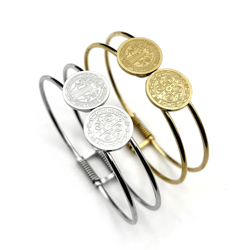 Stainless Steel Polished Round Bracelet