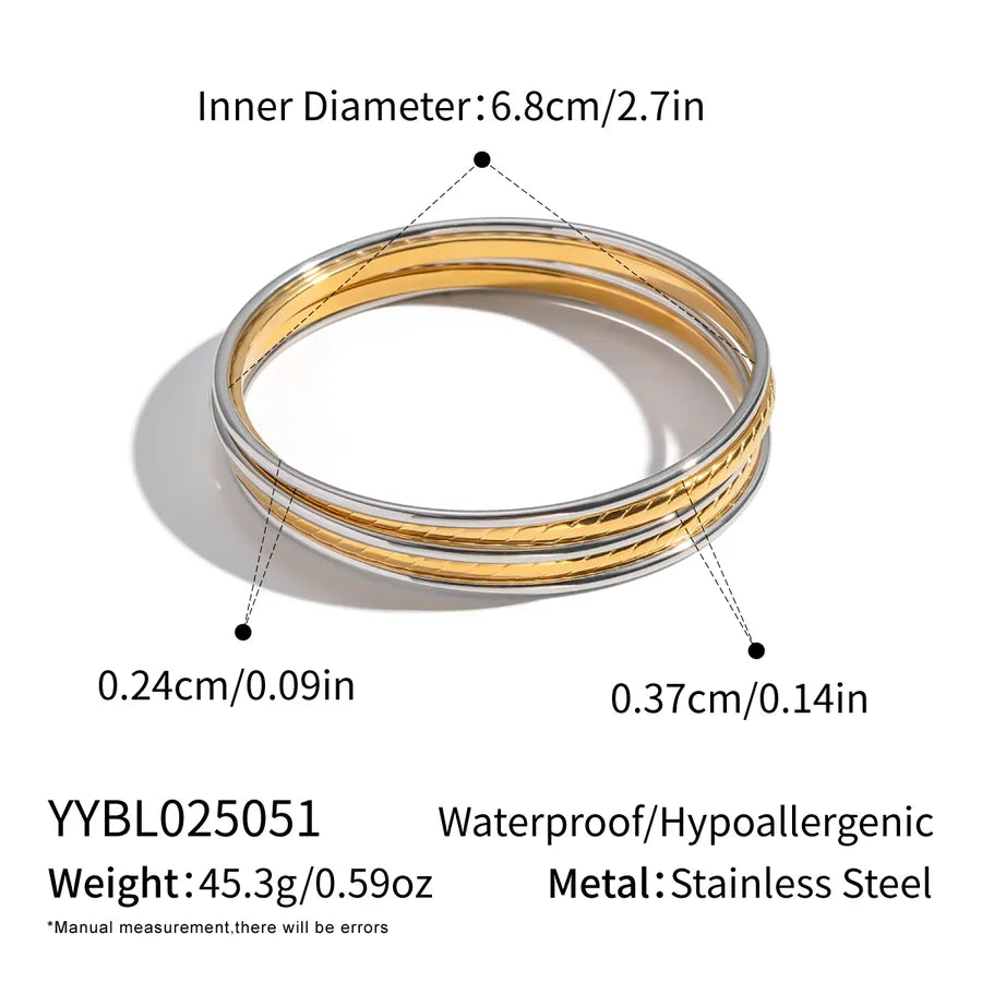 Colorful Geometric Stainless Steel Bracelet