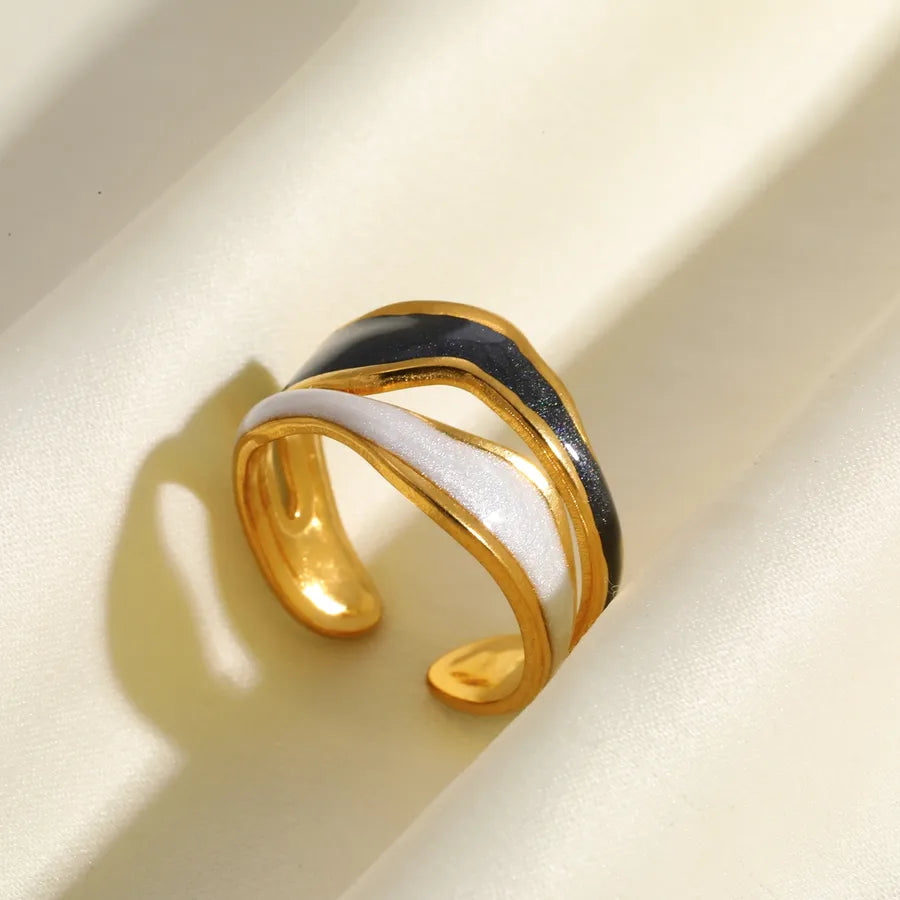 18K Gold Plated Open Heart Ring