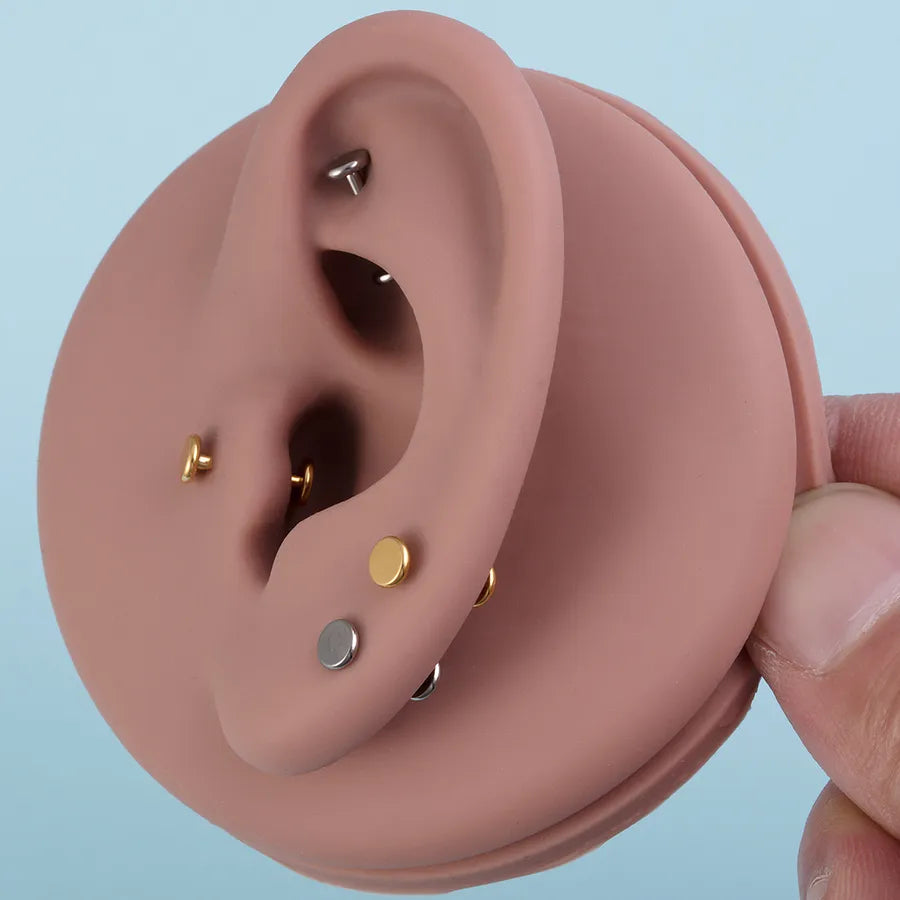 Double-Head Titanium Steel Ear Studs