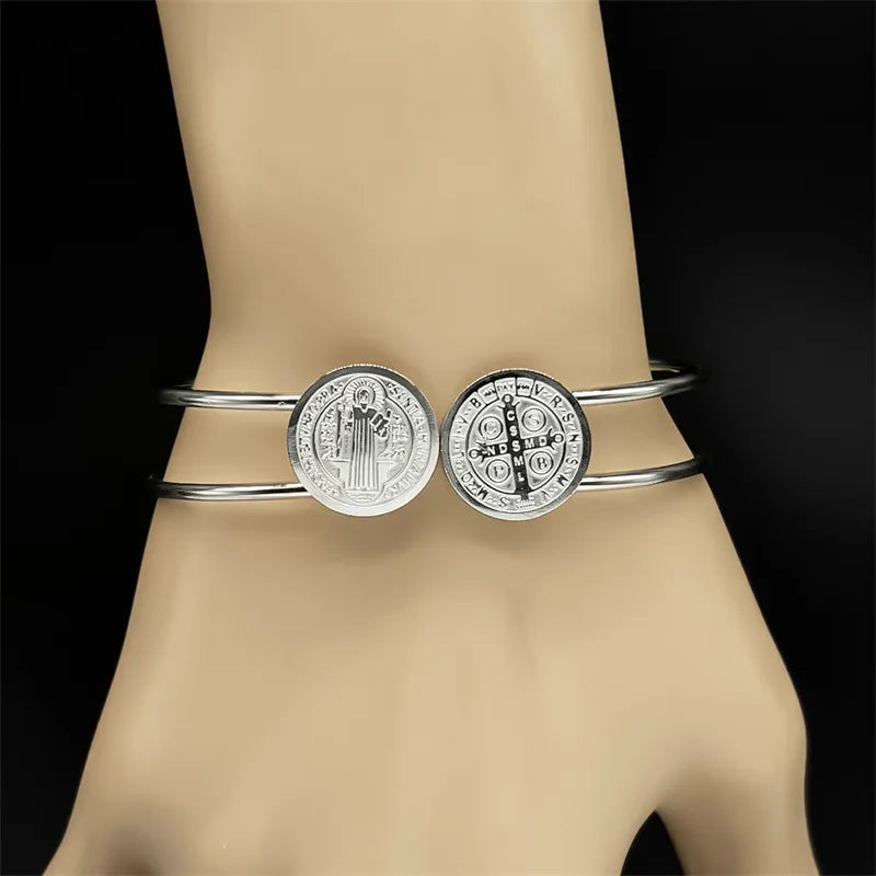 Stainless Steel Polished Round Bracelet
