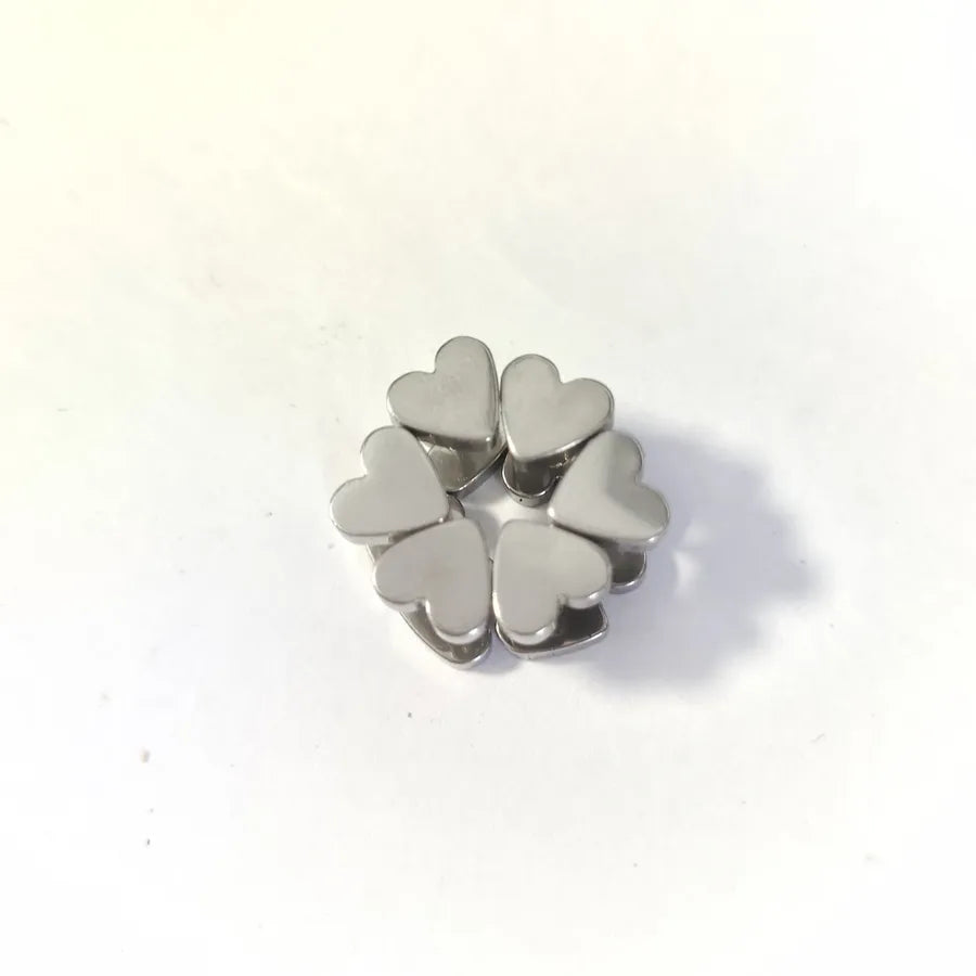 Unisex Heart-Shaped Stainless Steel Earrings