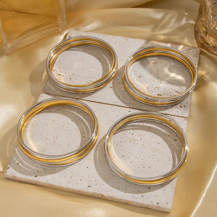 Colorful Geometric Stainless Steel Bracelet