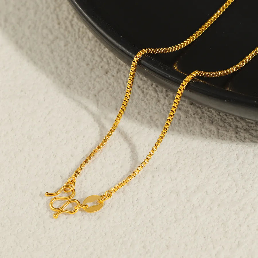 Gold Plated Stainless Steel Chain Bracelet for Women