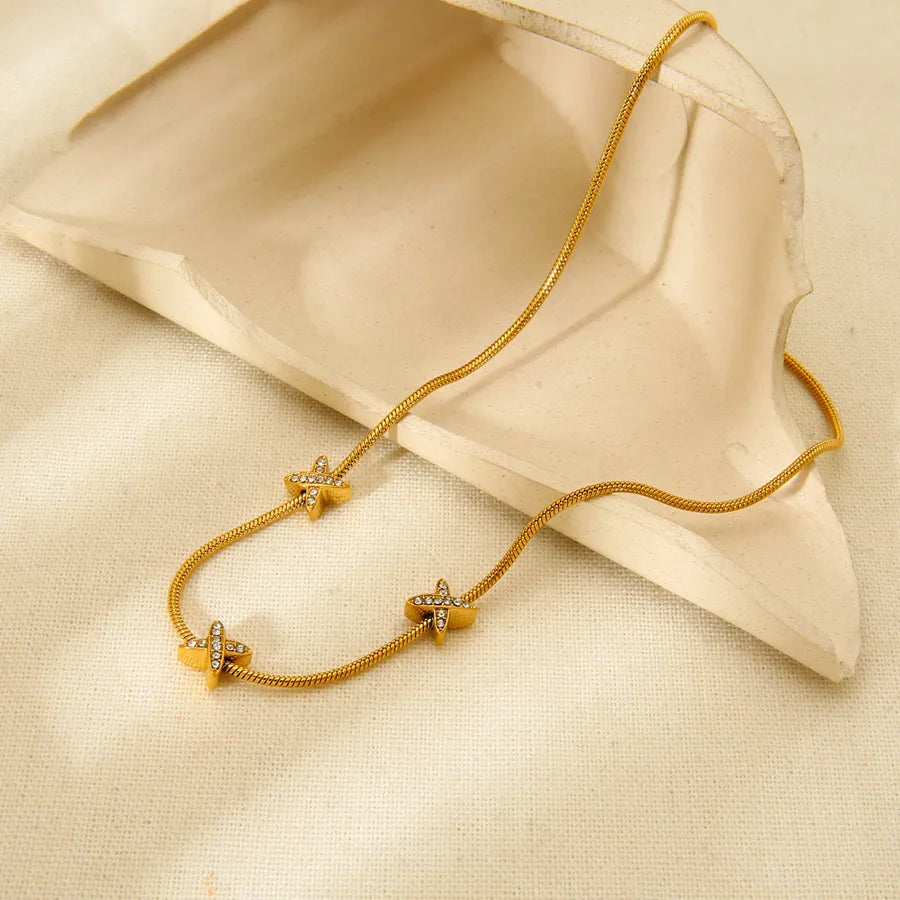 Minimalist Gold Cross Necklace for Women