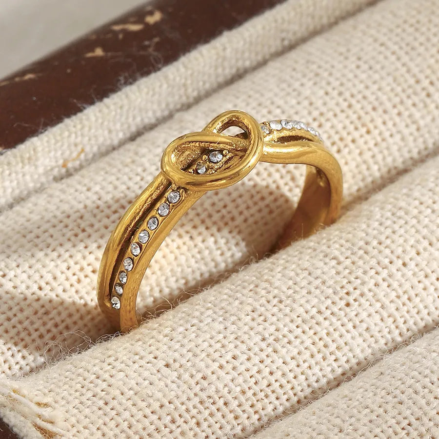 18K Gold Plated Geometric Stainless Steel Ring