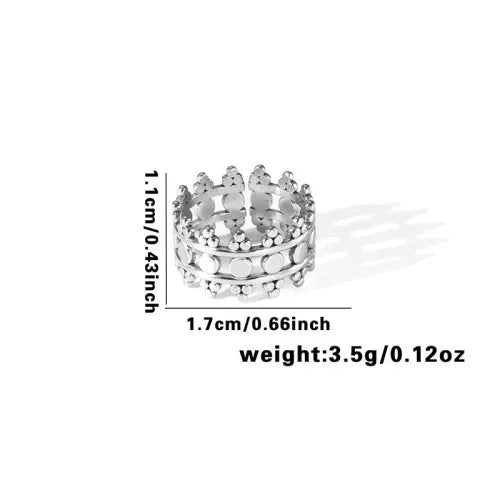 Titanium Steel Fish Tail Ring for Women