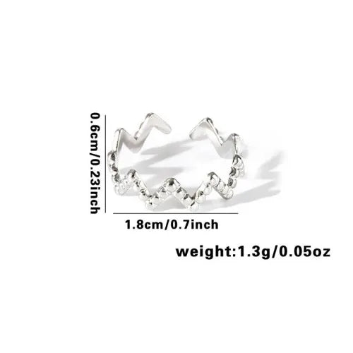 Titanium Steel Fish Tail Ring for Women