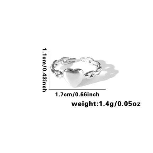 Titanium Steel Fish Tail Ring for Women