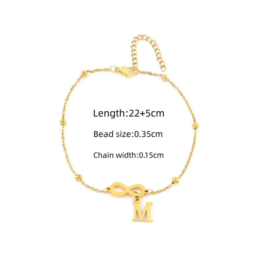 Gold Infinity Anklet – 18K Plated Stainless Steel Gold m