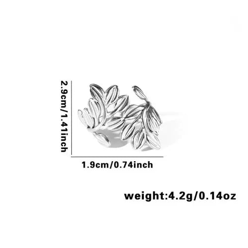 Titanium Steel Fish Tail Ring for Women